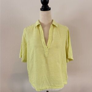 Rachel Zoe Women’s Linen Top in Yellow - Medium